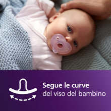 Carica l'immagine nel visualizzatore di Gallery, Philips Avent Soothie chupetes: diseño de silicona de una pieza, para recién nacidos, tetina flexible que reduce la pres