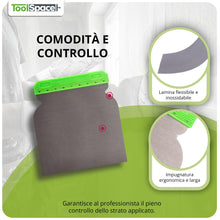 Carica l'immagine nel visualizzatore di Gallery, ToolSpace Set Spatole Giapponesi 4 Pezzi Acciaio Inossidabile Inox 50 80 100 120 mm Stucco Finitura Pareti Carrozzeria B