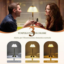 Carica l'immagine nel visualizzatore di Gallery, Voltix Lampada da Tavolo Senza Fili Ricaricabile, Abat Jour Comodino Touch Dimmerabile in Metallo, Lampada LED Portatile