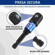 Carica l'immagine nel visualizzatore di Gallery, WORKPRO Set 3 Adattatori per Bussole 1/4", 3/8" e 1/2"