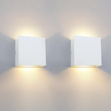 Carica l'immagine nel visualizzatore di Gallery, KICAAO 2 Pezzi Applique, Bianco,12W Luce Caldo 3000k