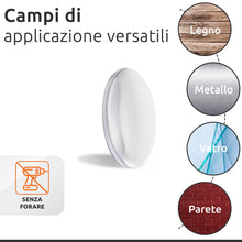 Carica l'immagine nel visualizzatore di Gallery, ECENCE Fermaporta Adesivo Paracolpi Muro 6 pezzi 50mm Trasparente