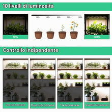 Carica l'immagine nel visualizzatore di Gallery, Journeyside 4 Pezzi Lampada per Piante,540 LEDs Lampade per Piante da Interno,10 Luminosità Lampada per Piante Spettro C