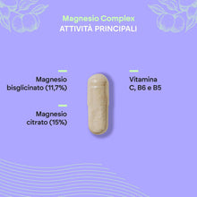 Carica l'immagine nel visualizzatore di Gallery, Magnesio Bisglicinato + Citrato 2145mg - Vitamine B5, B6 e C
