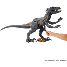 Carica l&#39;immagine nel visualizzatore di Gallery, Mattel Jurassic World: Il Regno Distrutto - Indoraptor Supercolossale, dinosauro gigante lungo 90+ cm e alto 41 cm, inghiotte fino a 20 mini action figures, giocattolo per bambini, 4+ anni, HKY14