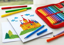 Carica l&#39;immagine nel visualizzatore di Gallery, Faber-Castell 554204 - Pennarello Castle, confezione da 50 pezzi in cartone