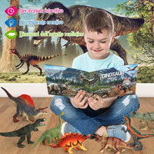 Carica l'immagine nel visualizzatore di Gallery, FRUSE Dinosauri Giocattolo per Bambini con 12 Educativi Figure di Dinosauro