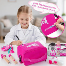 Carica l'immagine nel visualizzatore di Gallery, Sundaymot Valigetta Dottore Bambini, Kit Dottoressa Bambina con Stetoscopio