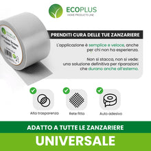 Carica l'immagine nel visualizzatore di Gallery, Nastro Riparazione Zanzariere in Fibra di Vetro – Nastro ripara Zanzariera Adesivo – Resistente a umidità, caldo, freddo