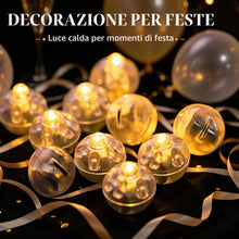 Carica l'immagine nel visualizzatore di Gallery, 50 pcs Mini LED Palloncini Luci Palloncino rotondo a LED Palloncini Luci Led Lanterne di Carta Matrimonio Compleanno Fes