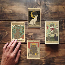 Carica l'immagine nel visualizzatore di Gallery, tarocchi per principianti,tarocchi carte - Cats Rule The Earth,（10.6 * 6.2cm）