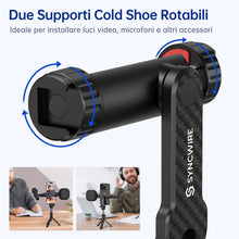 Carica l'immagine nel visualizzatore di Gallery, Syncwire Adattatore Smartphone per Treppiede, Supporto per Cellulare