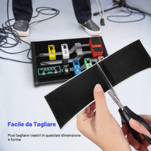 Carica l'immagine nel visualizzatore di Gallery, Donner Nastro Pedale Pedaliera Montaggio Nastro di Fissaggio Hook Loop Lunghezza 2M Larghezza 5CM per Pedali a Effetto d