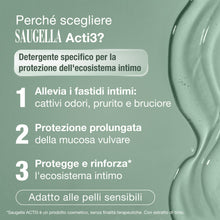 Carica l'immagine nel visualizzatore di Gallery, Saugella Acti3, Detergente Intimo, pH 3.5, con Timo e Zinco, Protezione Rafforzata contro Bruciore, Prurito e Odore, Ada