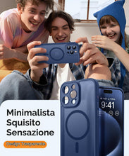 Carica l'immagine nel visualizzatore di Gallery, CANSHN Cover Magnetica per iPhone 15 Pro, Compatibile con MagSafe, [Protezione Completa Della Fotocamera], Custodia Tras