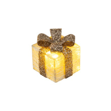 Carica l'immagine nel visualizzatore di Gallery, Bambelaa! Led Decorazione Light Gift Boxes - Set di 3 incl. Funzione Timer - Decorazione natalizia Decorazione natalizia Decorazione di Natale Illuminazione (Oro)