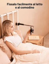 Carica l'immagine nel visualizzatore di Gallery, JSAUX Supporto per telefono per scrivania e letto, supporto flessibile per telefono universale 360 pigro lungo braccio m