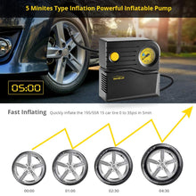 Carica l'immagine nel visualizzatore di Gallery, WindGallop Mini Compressore Aria Portatile Auto Compressore 12V Professionale Gonfiatore Analogico per Pneumatici per Au