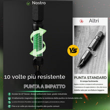 Carica l'immagine nel visualizzatore di Gallery, 10 Pezzi Inserti PH2 Antiscivolo 50mm Magnetici per Avvitatore
