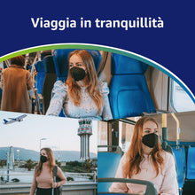 Carica l'immagine nel visualizzatore di Gallery, Polonord Adeste 50 Mascherine FFP2 nere CertCE | Buste singole sigillate