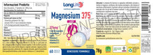 Carica l'immagine nel visualizzatore di Gallery, LongLife® Magnesium 375 Lady | Disturbi mestruali e menopausa | 5 sali di magnesio ad alta biodisponibilità | Estratto d