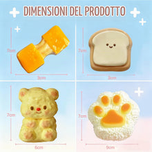 Carica l'immagine nel visualizzatore di Gallery, Squishy Giocattoli, 4 Pezzi Taba Squishy Kit, Squishies Squisze Fidget giocattoli Stress Relief Giocattoli per Adulti Fa