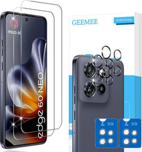 Carica l'immagine nel visualizzatore di Gallery, per Motorola Moto Edge 60 Neo/Edge 50 Neo Pellicola Vetro Temperato, 2 Pezzi Pellicola Protettiva + 2 Pezzi Pellicola Fo