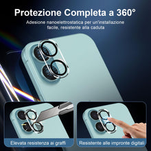 Carica l&#39;immagine nel visualizzatore di Gallery, NEW&#39;C 2 x Pellicola Vetro Temperato per iPhone 16 (6,1 pollici) e 2 x Pellicola Vetro Protettiva Fotocamera Posteriore per iPhone 16 - Ultra Resistente - Strumento di facile installazione incluso