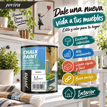 Carica l'immagine nel visualizzatore di Gallery, JOVIRA PINTURAS Chalk Paint - Vernice gessata all'acqua opaca + Pennello speciale per legno. Rinnovate i vostri mobili c
