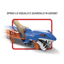 Carica l&#39;immagine nel visualizzatore di Gallery, Hot Wheels -PlaySet Trasportatore Squalo Divoratore con Macchinina, Giocattolo per Bambini 4+ Anni, GVG36