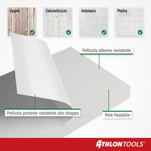 Carica l'immagine nel visualizzatore di Gallery, ATHLON TOOLS 4x MaxProtect Protettore per pareti di garage, 40 x 20 x 2,0 cm ciascuno, Protettore per porte di auto, autoadesivo, impermeabile (Bianco)