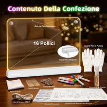 Carica l'immagine nel visualizzatore di Gallery, Awatty Lavagna da Disegno a LED, Giocattoli Regalo Bambini Bambine (Bianca)