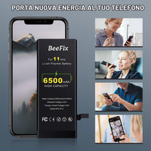 Carica l'immagine nel visualizzatore di Gallery, Batteria 6500mAh per iPhone 11: compatibile con A2111 A2221 A2223