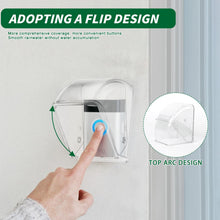Carica l'immagine nel visualizzatore di Gallery, Copertura Impermeabile per Campanello Senza Fili Esterno, Flip Top Campanello Copertura Protettiva Trasparente, Copertur