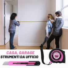 Carica l'immagine nel visualizzatore di Gallery, URASISTO Kit completo di attrezzi per la casa, 40 pezzi, con scatola per il trasporto facile - ROSA