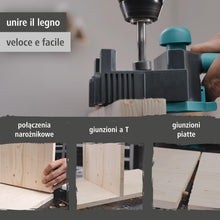 Carica l'immagine nel visualizzatore di Gallery, wolfcraft Guida per Spinatura - Calibro per Giunzioni e Fori per Tasselli