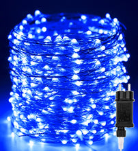 Carica l'immagine nel visualizzatore di Gallery, Luci di Natale 50M 500 LED, Catena Luminosa Filo di Rame Blu Impermeabile Luci Albero di Natale da Esterno Interno Natalizie Decorazioni per Halloween,Festa,Casa, Nozze,Giardino,Matrimonio,Balcone