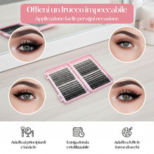 Carica l'immagine nel visualizzatore di Gallery, VEGCOO 640 Pezzi Ciglia Finte Extension Ciglia, 30D-40D-50D-60D Curl Ciglia Finte Ciuffetti, 8-16mm Kit di Extension per