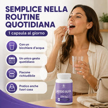 Carica l'immagine nel visualizzatore di Gallery, Acido Alfa Lipoico 650mg 180 Capsule Vegetali