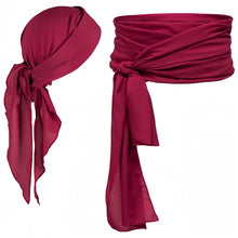 Carica l'immagine nel visualizzatore di Gallery, Proumhang Set di Accessori per Costumi da Pirata Fascia Pirata Cintura Cintura Vita Capitano Pirata Medievale Grande Fascia Sciarpa Testa Pirata Bandane per Halloween Bambini Adulti Vino