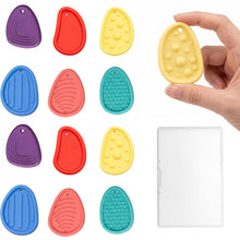 Carica l'immagine nel visualizzatore di Gallery, 12 Pezzi Fidget Toys Sensory Stones Gioco Antistress, Pietra Sensoriale Antistress, Anti Stress per Ansia, Giochi Sensor