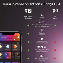 Carica l'immagine nel visualizzatore di Gallery, Philips Hue Indoor 1 Pack Strisce LED Smart Solo Kit Base 5m - Luci LED con controllo tramite Hue App - Strisce luminose compatibili con Alexa, Google Assistant e Apple HomeKit