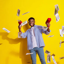 Carica l'immagine nel visualizzatore di Gallery, 140 Pezzi Prop Money HSYWSH Dollar Finti Dimensioni Reali, Money Dollar, Fake Scheine, Cash Giocattolo per Bambini, Copy