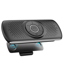 Carica l'immagine nel visualizzatore di Gallery, AGPTEK Vivavoce Auto Bluetooth 5.0 con Siri Assistente Comandi Vocali di Google Altoparlante Kit e Scheda TF Supporto per Aletta Parasole Connessione Automatica, Nero