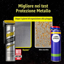 Carica l'immagine nel visualizzatore di Gallery, Spray lubrificante multiuso Rocket TT 300 ml, anticorrosione e antiruggine. Olio penetrante per bulloni, serrature, bici