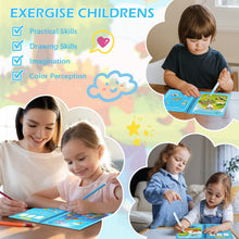 Carica l&#39;immagine nel visualizzatore di Gallery, Libro di Pittura con 4 Penne ad Acqua, per Bambini, 4 Pezzi, Giocattolo Magico da Colorare, Regalo per Ragazzi, Bambini Dai 3 Anni+