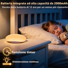 Carica l'immagine nel visualizzatore di Gallery, Luce Notturna Bambini Silicone , Dimmerabile Ricaricabile USB-C 2000mAh