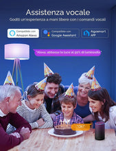 Carica l'immagine nel visualizzatore di Gallery, Aigostar Lampadine Alexa, Lampadine Wifi G45 E14 6.5W, Lampadina Smart RGBCW Compatibile con Alexa/Google Home, Nessun H