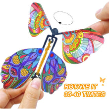 Carica l'immagine nel visualizzatore di Gallery, 30 Giocattoli magici a Farfalla, Biglietto a Forma di Farfalla, Magic Flying Butterfly Card Wind up Butterfly Bambini Re