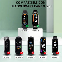 Carica l'immagine nel visualizzatore di Gallery, YLK 3 Pezzi Cinturini per Xiaomi Mi Band 9/8/10, Cinturino Silicone di Morbido Traspirante Solo per Xiaomi Mi Band 8/9/1